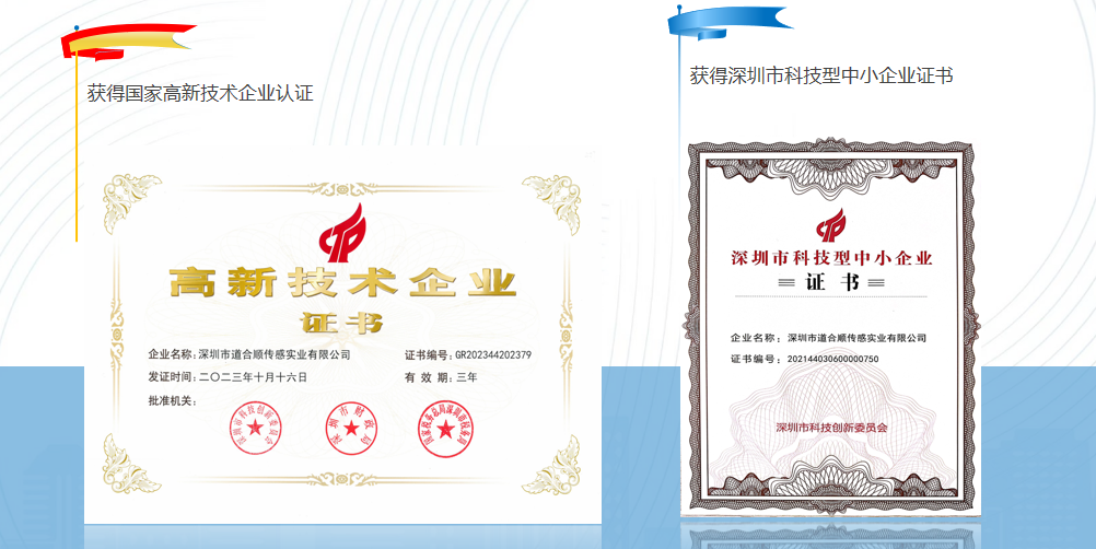 道合順榮譽(yù)證書與資質(zhì)